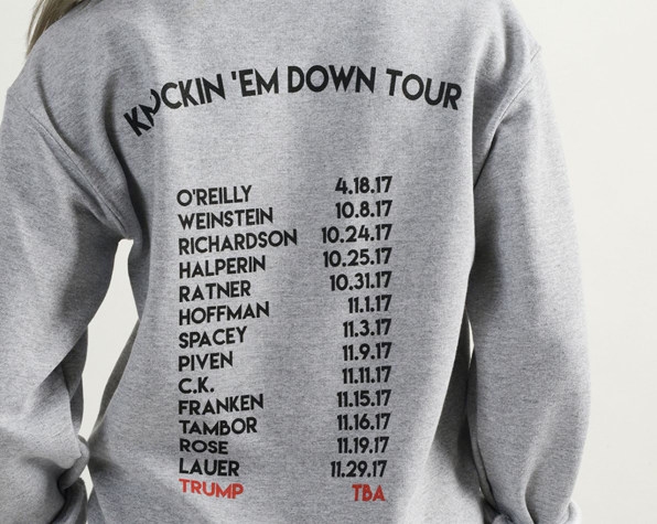 This Sweatshirt Lists All the Famous Sexual Harassers Who’ve Just Been Cancelled | DeviceDaily.com