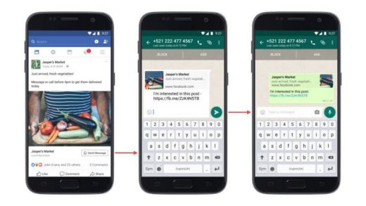 Facebook ads can now link to brands’ WhatsApp accounts