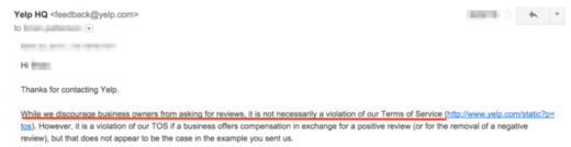 3 inconsistencies in Yelp’s review solicitation crackdown