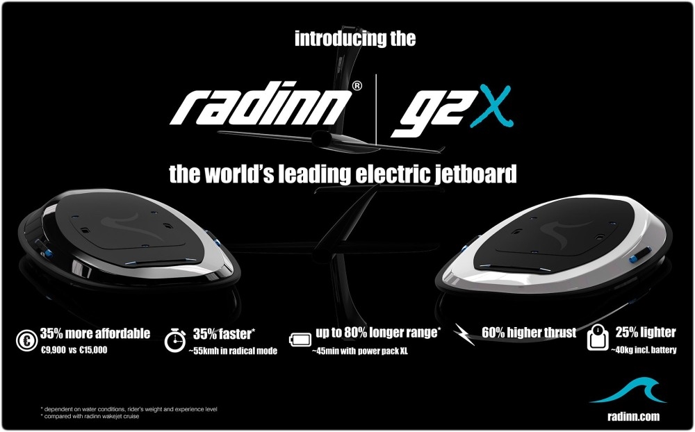 Radinn's second-gen electric wakeboard is faster and cheaper | DeviceDaily.com