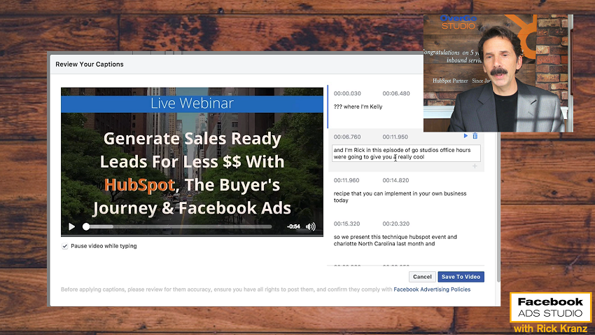 generate captions facebook video ads you review | DeviceDaily.com