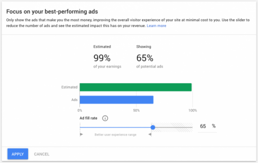 AdSense rolls out ad balance optimization tool for publishers