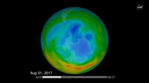 NASA sees direct proof that the hole in the ozone layer is slowly shrinking