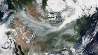 Watch: Smoke from the California wildfires travels all the way to Europe