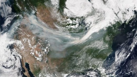 Watch: Smoke from the California wildfires travels all the way to Europe