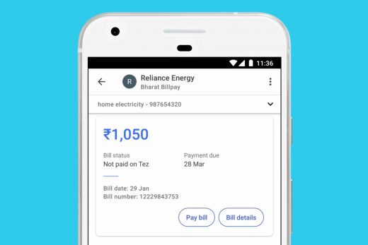 Google’s Indian mobile wallet can pay bills in a few taps
