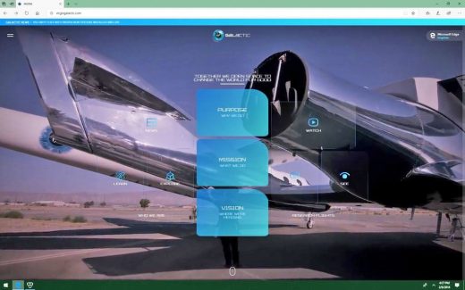 Virgin Galactic’s VR-powered website lets you tour its spaceships