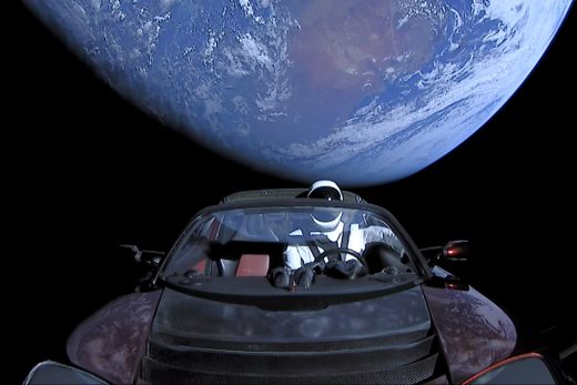 Website follows journey of Elon Musk’s Tesla Roadster through space