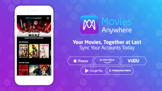 Movies Anywhere includes your FandangoNOW flicks