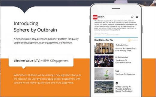 Outbrain Platform Gives Digital Publishers New Revenue Options