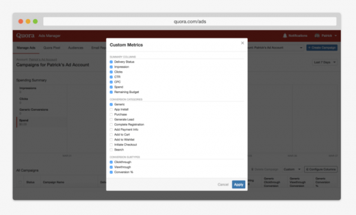 Quora’s ad pixel now supports multi-event conversion tracking