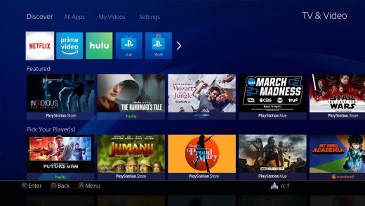 PS4’s revamped video section focuses on shows over apps