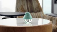 This hand sanitizer is shaped like a little bird. Will that make you use it?