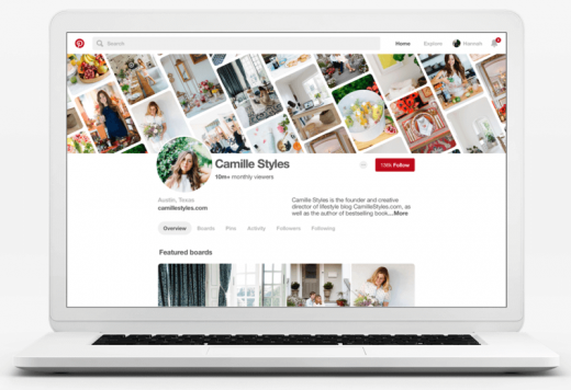 Pinterest redesigns business profile pages with monthly viewer counts