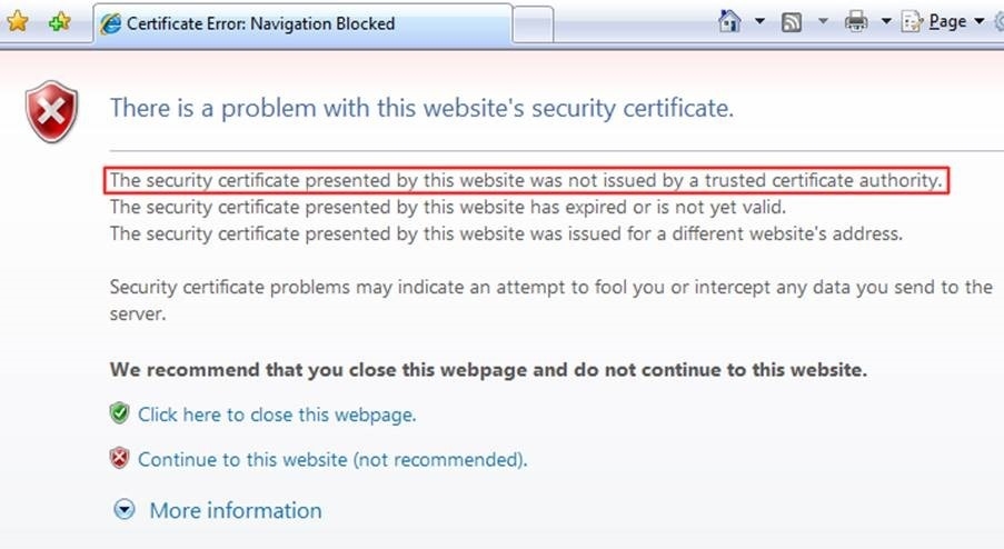 Certificate is not valid. Error code 525. Error Certificate is not yet valid. Failed to make System Trust Certificate.