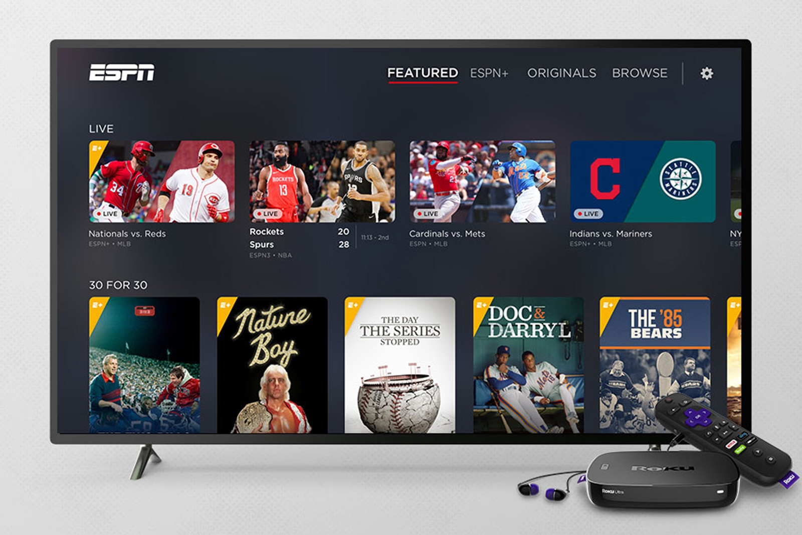 ESPN+ now streams on Roku devices | DeviceDaily.com