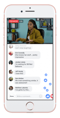 Facebook’s ‘Premieres’ video format will let publishers post prerecorded video as live footage