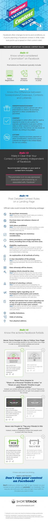 The Most Important Facebook Contest Rules for 2018 [Infographic]
