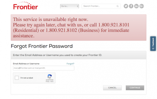 Frontier Communications’ password bug lets anyone into your account