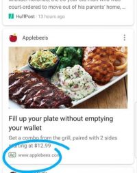 Google is testing ads in its app Feed