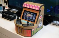 Here’s a $20 arcade cabinet made of cardboard and a Switch
