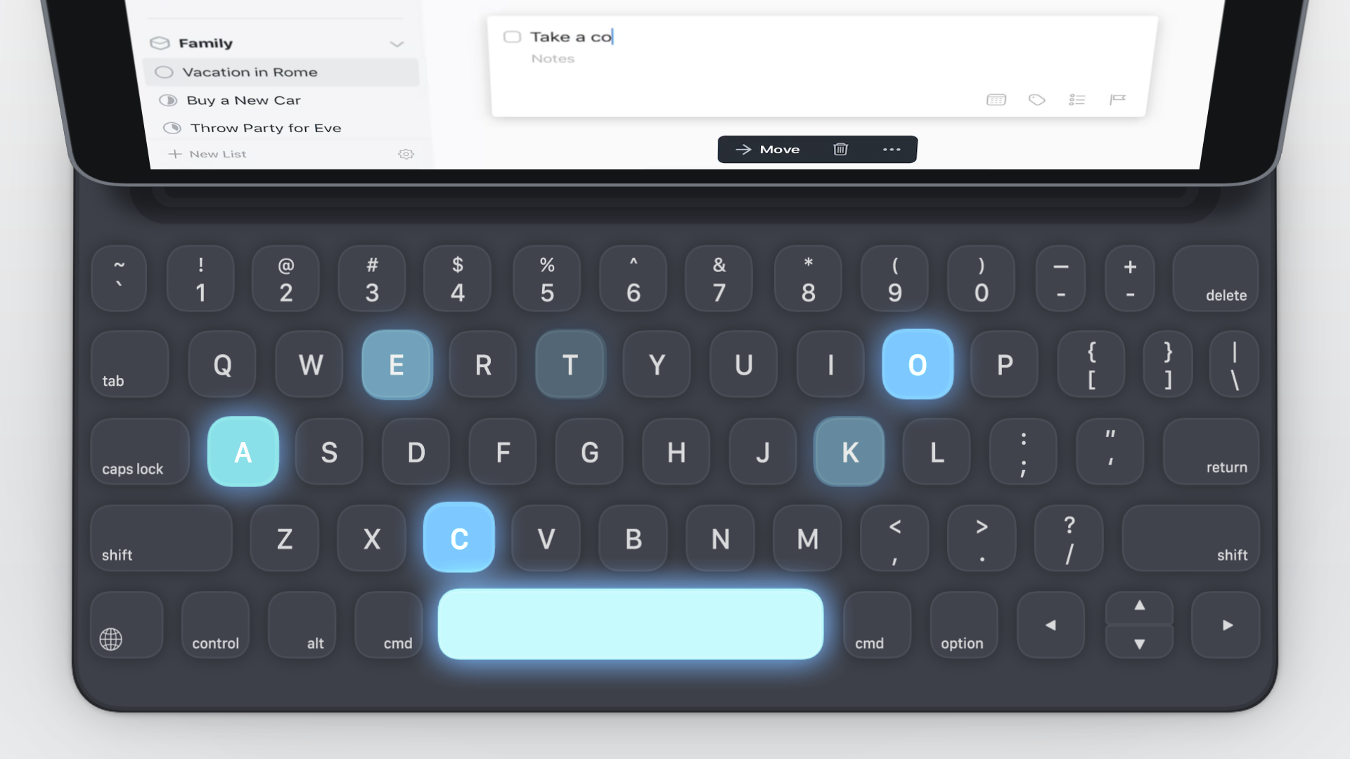 Things to-do app gets a big, keyboard-focused iPad update | DeviceDaily.com