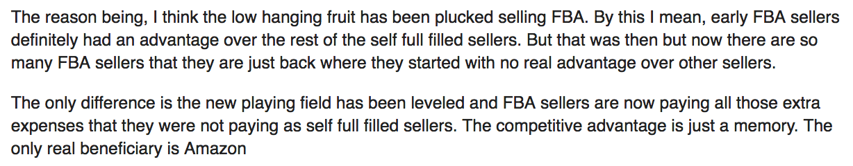 low hanging Amazon.com FBA | DeviceDaily.com