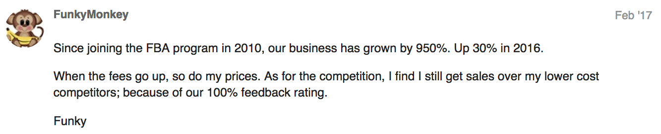 funkymonkey amazon.com FBA comment | DeviceDaily.com
