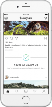 Instagram signs on to the time well spent movement with new ‘You’re all caught up’ notifications