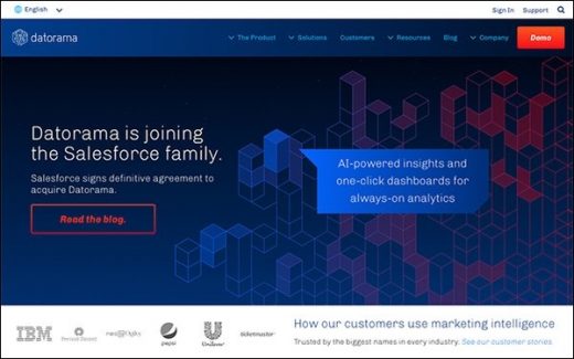 Salesforce To Acquire Datorama, Artificial Intelligence Expertise