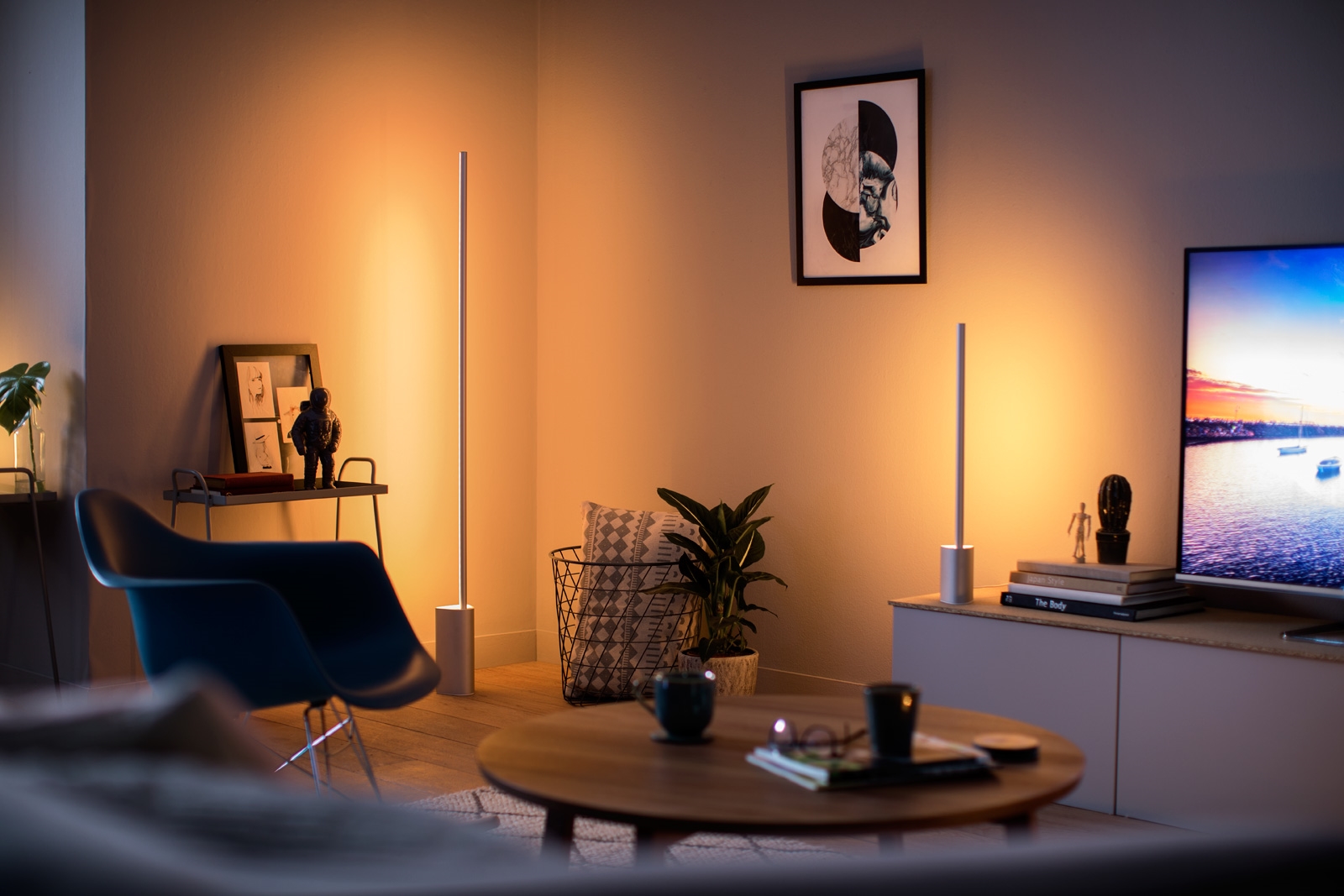 philips hue living room lights ideas