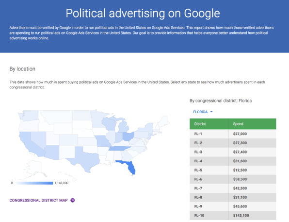 Here’s a giant library of every political ad on Google | DeviceDaily.com