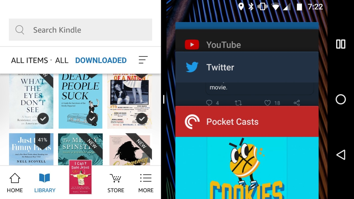 Kindle for Android gets split-screen now, Notification Center soon | DeviceDaily.com
