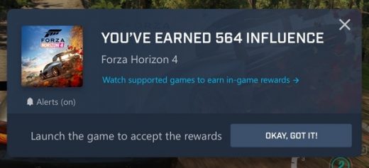 ‘Forza Horizon 4’ activates in-game bonuses for Mixer streams