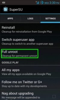 How to Unroot Android Smartphone without PC