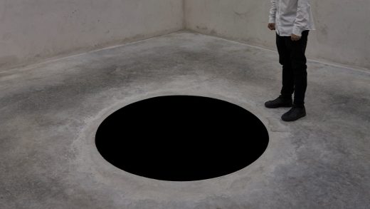 Someone fell into artist Anish Kapoor’s black hole installation