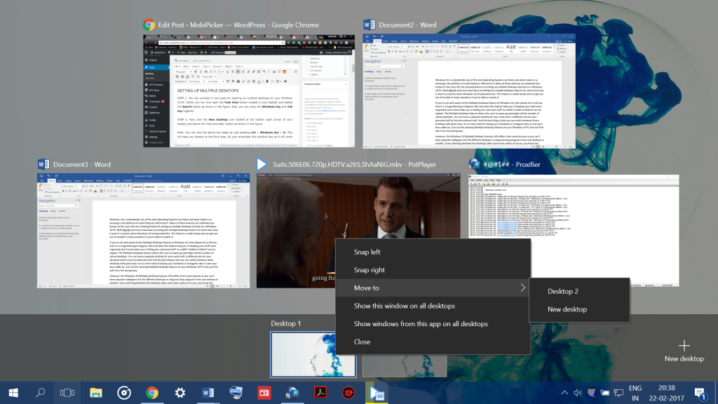 How to Setup Windows 10 Multiple Desktops in 10 Seconds | DeviceDaily.com