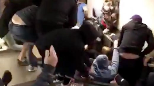 Jarring video shows an escalator going berserk in Rome, injuring multiple soccer fans