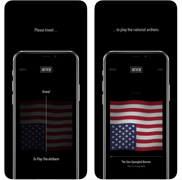 This app lets you take a knee during the anthem in the comfort of your own home | DeviceDaily.com