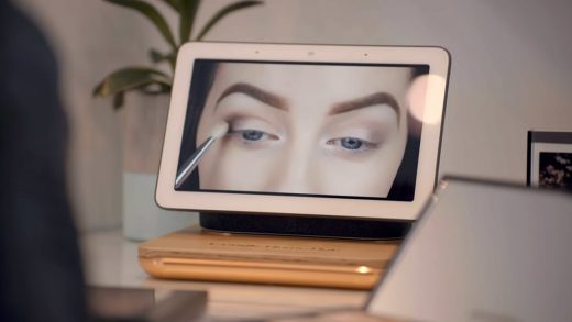 Google Home Hub is a makeup how-to machine for your vanity
