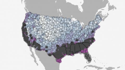 Is it snowing earlier than usual? This weather map will tell you how annoyed you should be