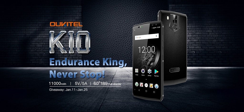 OUKITEL K10 Giveaway: Here is How to Get the Phone with 11000mAh Battery for Free | DeviceDaily.com