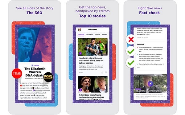 Yahoo News Relaunches App With Fact Checks, Multiple Sources | DeviceDaily.com