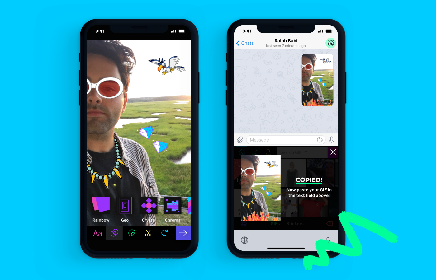 Giphy offers easy access to gifs with ios keyboard extension