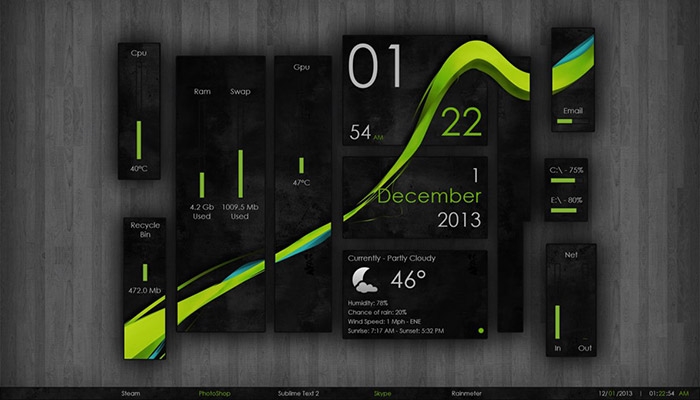 20 Best Rainmeter Skins 2018 | DeviceDaily.com