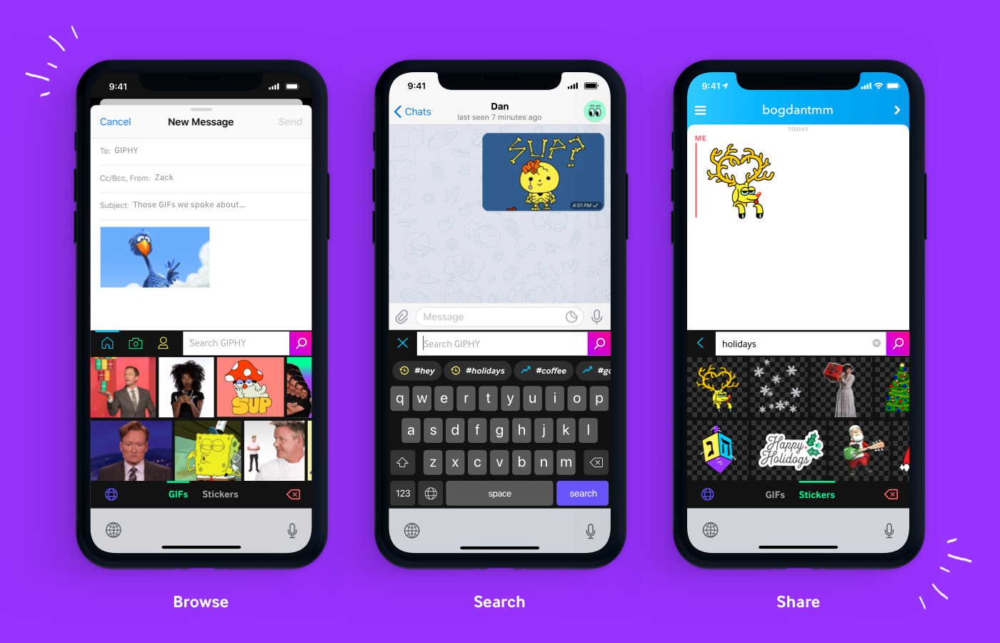 Giphy offers easy access to GIFs with iOS keyboard extension | DeviceDaily.com