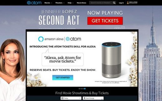 Atom Tickets Adds Amazon Alexa Voice Ordering