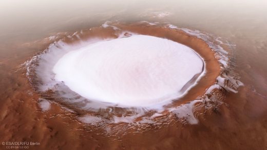Mars Express orbiter snaps stunning image of Korolev crater