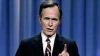 Watch the 53-second viral moment that helped George H. W. Bush win in 1988