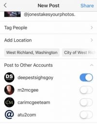 Instagram lets marketers share posts across multiple accounts